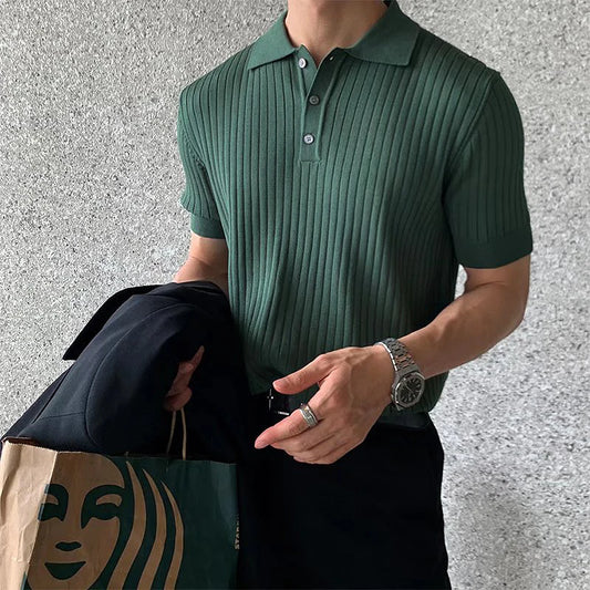 Luxury Knitted Polo Shirt