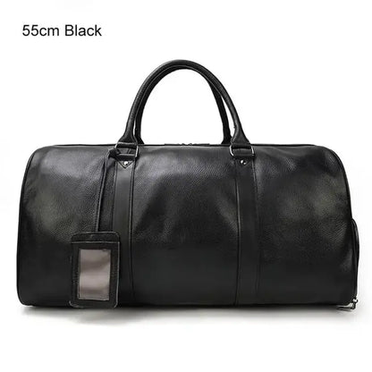 Genuine Leather Travel Duffel Bag
