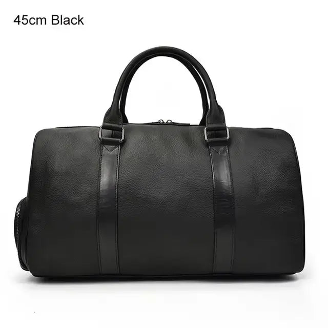 Genuine Leather Travel Duffel Bag