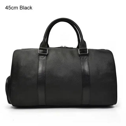 Genuine Leather Travel Duffel Bag