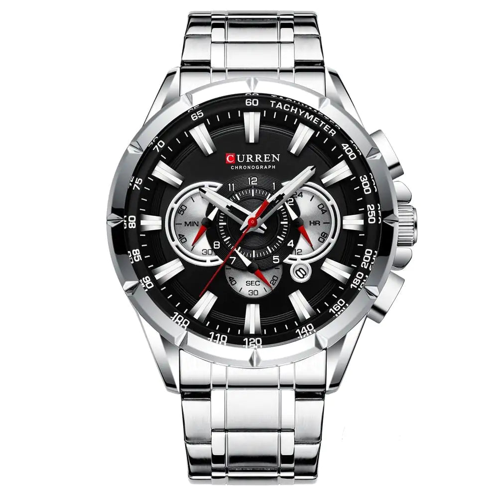 CURREN Luxury Stainless Steel Watch