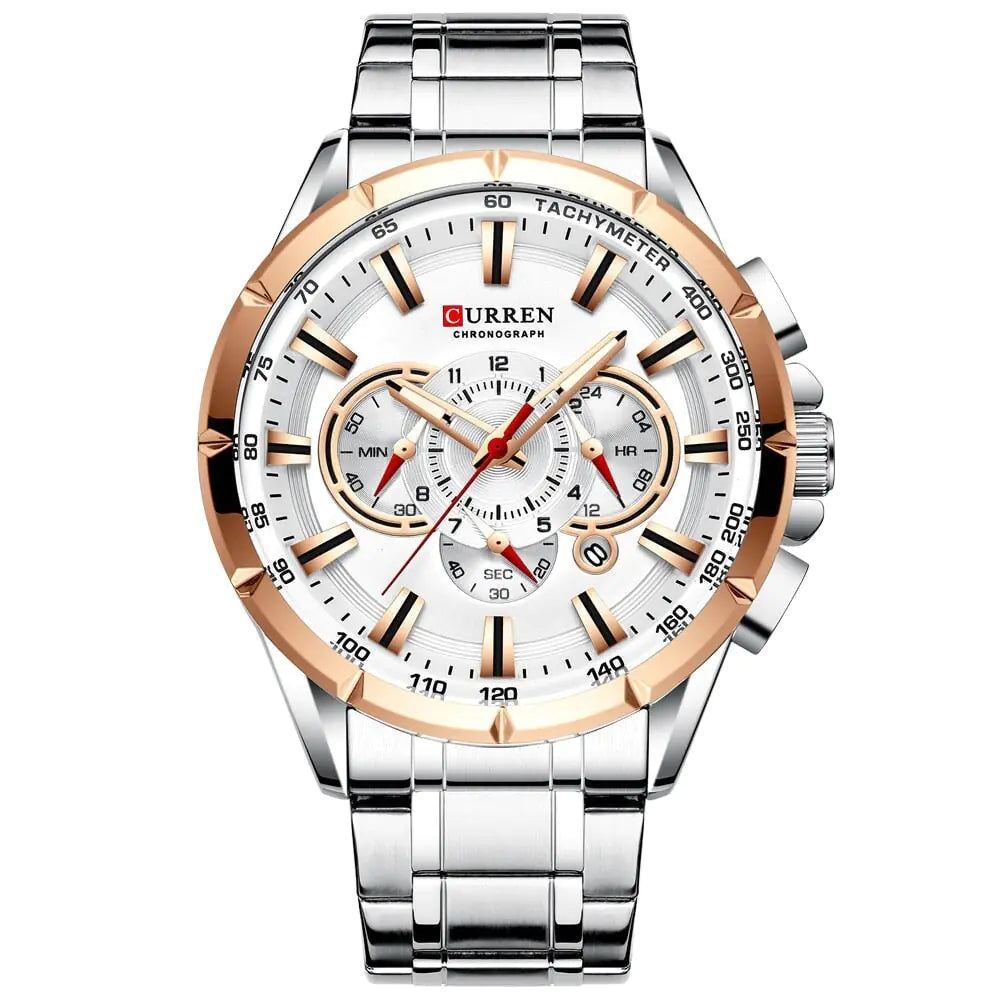 CURREN Luxury Stainless Steel Watch